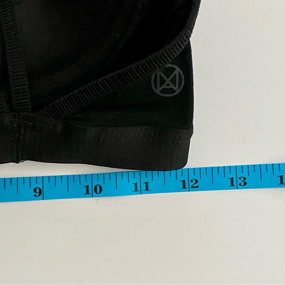 ARDENE Move Padded Bra Black Strappy Unique Silver Chrome Hardware Design - Picture 9 of 11